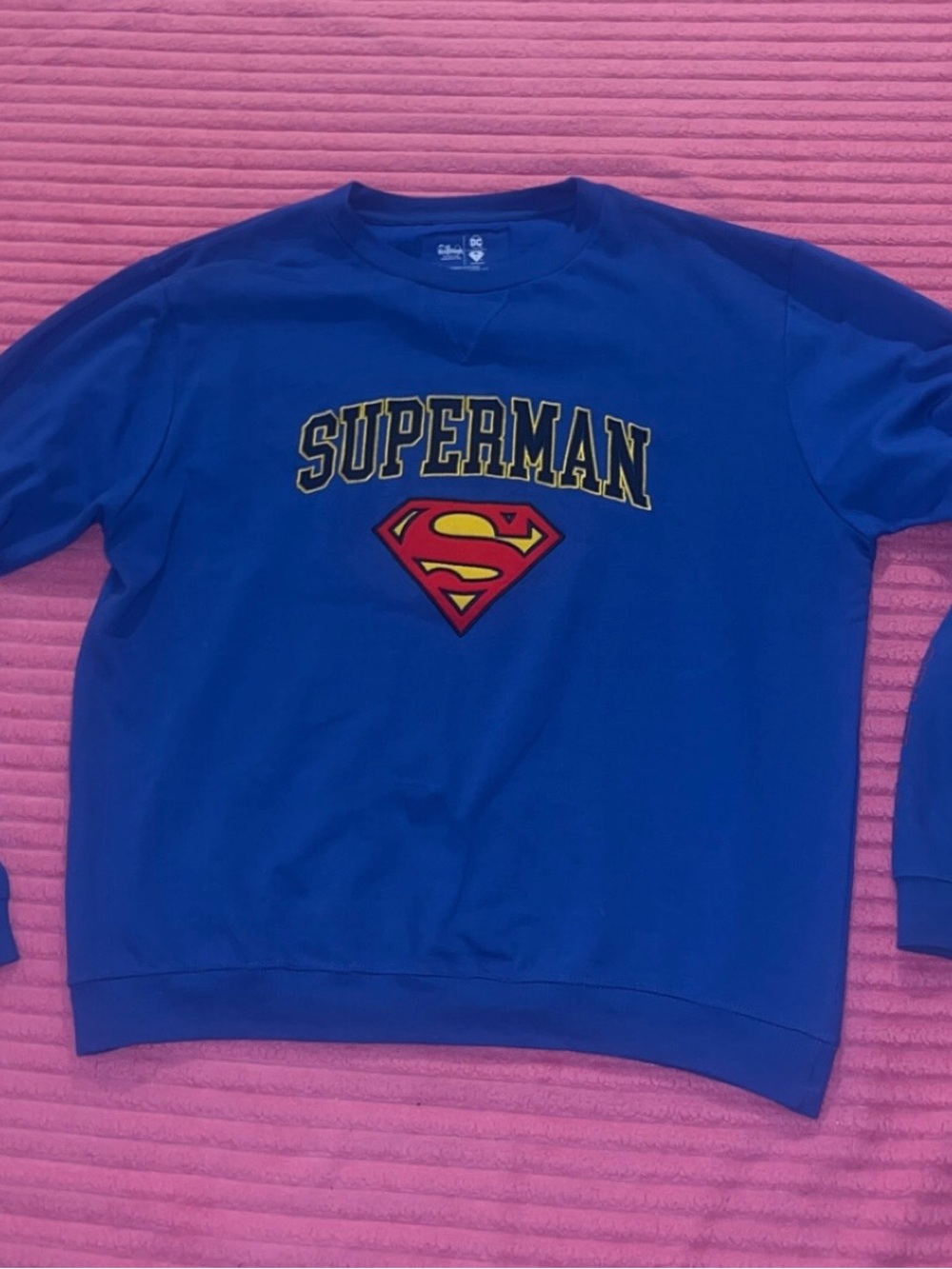 DC Royal Blue Superman Logo Crewneck Sweatshirt